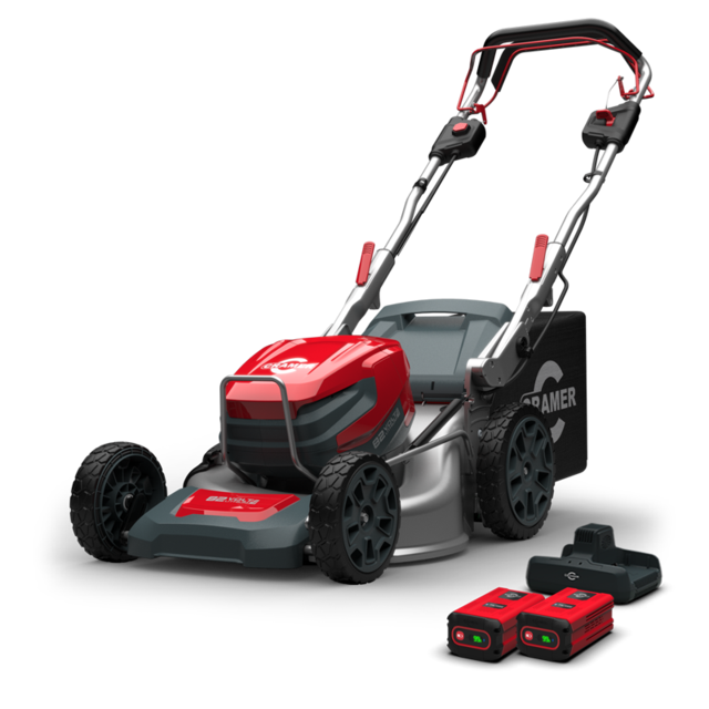 Cramer 82LM51SX gressklipper m/ batterier og lader 