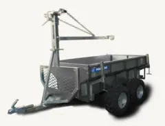 Polaris tømmerhenger m/kran og kasse