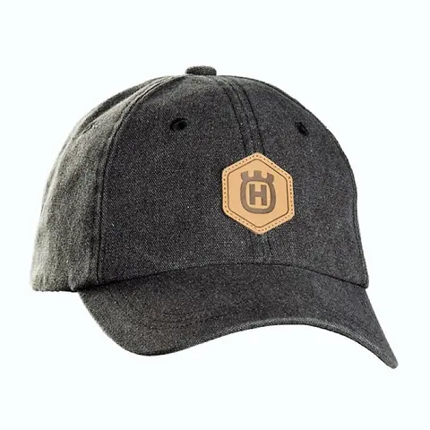 Xplorer Caps granitt med Husqvarna-logo