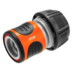 SLANGEKOBLING M/ VANNSTOPP 3/4"