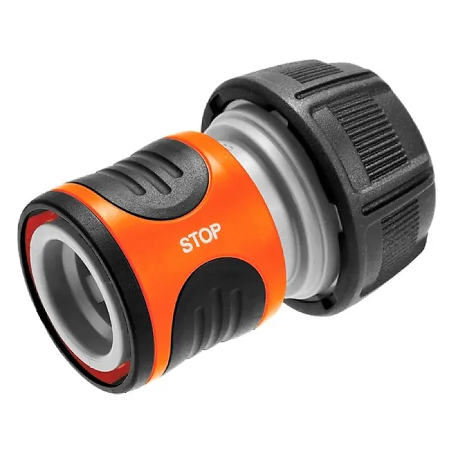 SLANGEKOBLING M/ VANNSTOPP 3/4" 