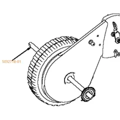 DRIVAKSEL KOMPL.48CM