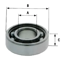 LAGER 6201-2RS/B9 (9MM)